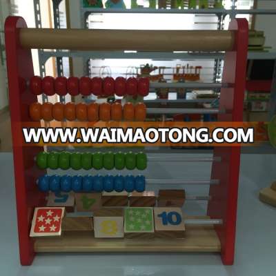 wooden colorful bead rack toys educational for children