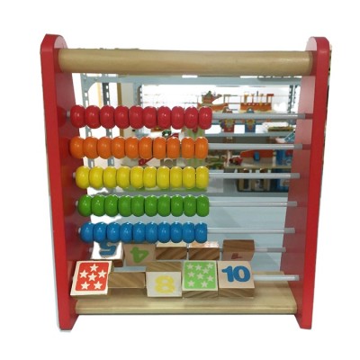 wooden colorful bead rack toys educational for children