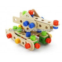 Wooden kids Assembling educational DIY toys screw combination toy