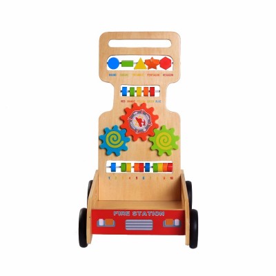 Wholesale multifunction learning toddler wooden push walker for baby 12M+